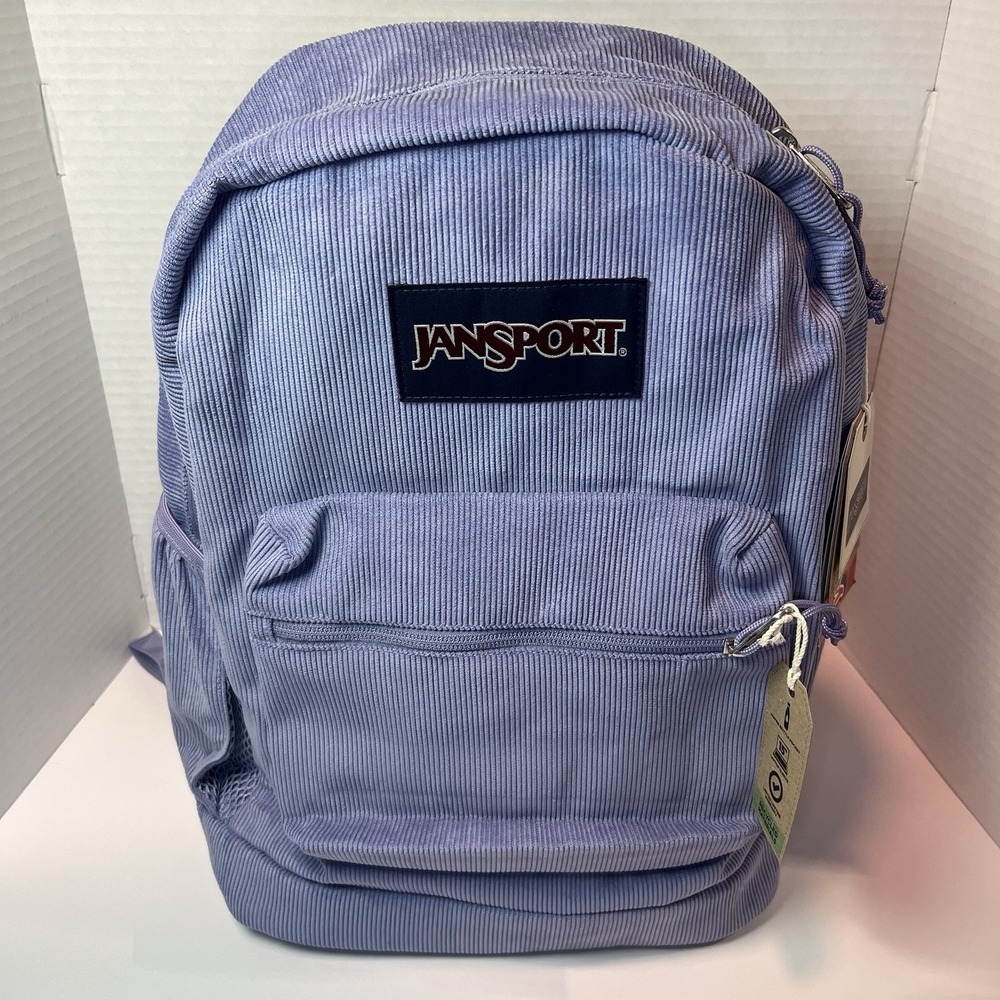 JanSport Cross Town Plus Remix Corduroy Backpack Lavender Ash JS0A85VJ NWT